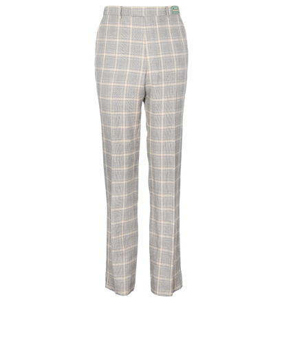 Gucci Plaid Straight Leg Trousers, front view