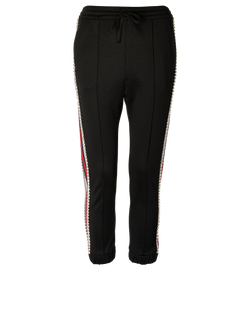 Gucci Embellished Track Trousers, Poly/Cotton, Black, Sz S, 2*