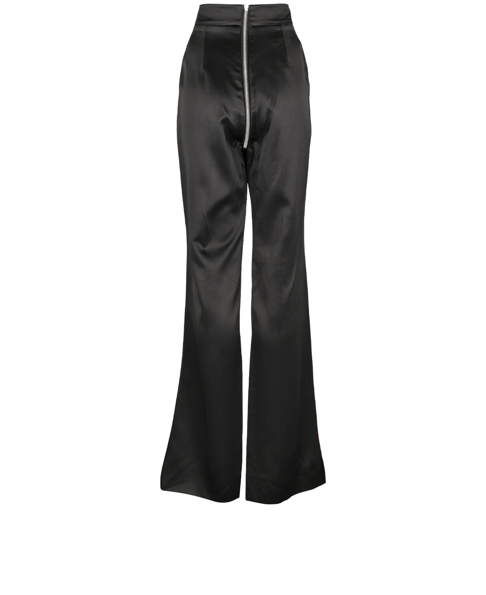Gucci Zipper Detail Trousers, &pound;250, Clothing, Black, Viscose, Back view