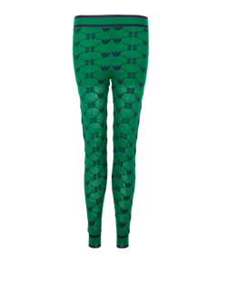 Gucci X Adidas Leggings, Wool, Green/Blue, Sz XXS, T, 3*