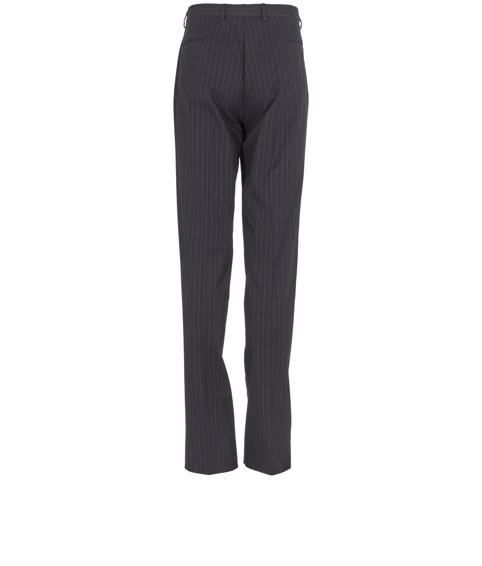 Hermes Striped Trousers, &pound;175, Clothing, Navy, Cotton/Polyester (Polymer), Back view