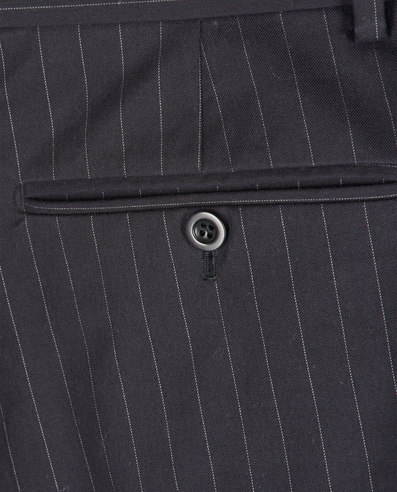 Hermes Striped Trousers, &pound;175, Clothing, Navy, Cotton/Polyester (Polymer), Other view