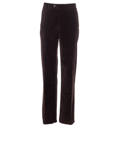 Hermes Velvet Boston Trousers, front view