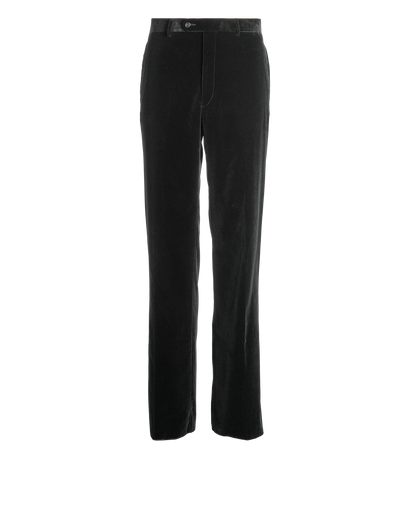 Hermes Straight Leg Trousers, £220, Clothing, Black, Cotton, Front view