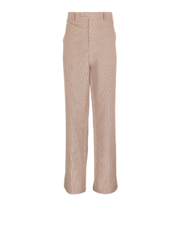 Hermes Striped Trousers, Mens, Cotton, Brown, Sz XL, 2*