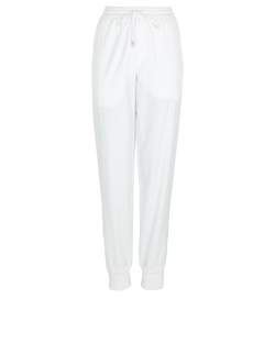 Hermes Zip Detail Joggers, Mens, Cotton, White, UK10, 2*