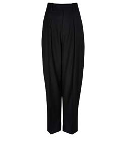 Isabel Marant Maxi Wide Trousers, Wool, Black, 10