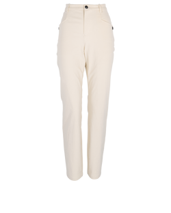 Isabel Marant Leonard High Waist Trousers, Cotton, Cream, UK10, 3*