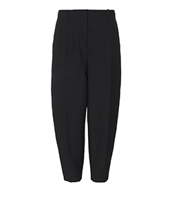 Jil Sander Wide Fit High Waisted Trousers, Wool, Navy, 8