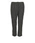 Lanvin Checked Ankle Peg Trousers, front view