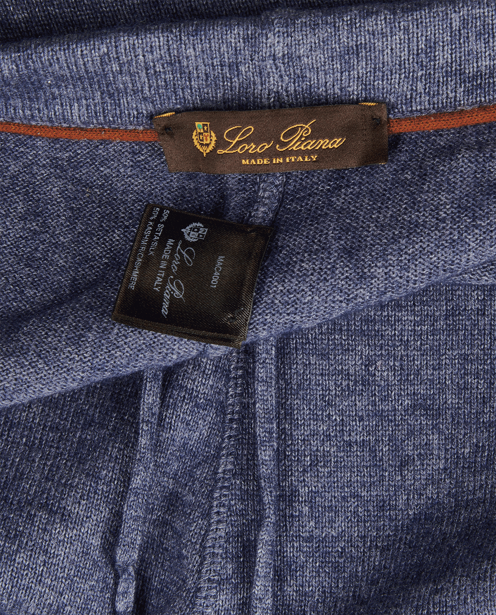 Loro Piana Relaxed Trousers, &pound;195, Clothing, Blue, Cashmere/Silk, Other view