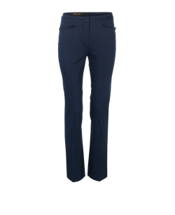 Loro Piana Straight Trousers, Cotton, Blue, UK10, 3*