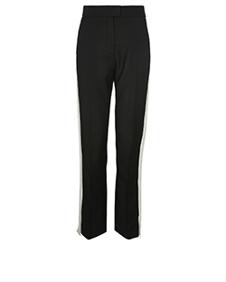 Louis Vuitton Stripe Detail Trousers, Mohair/Wool, Black/White, 4, 2*