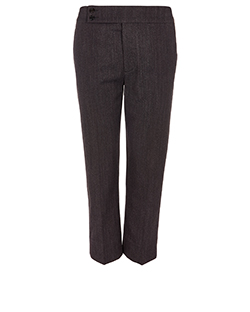 Marni Cropped Trousers, Mixed Fibers, Grey, UK 10