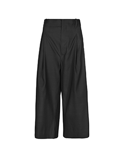Marni Dark Cropped Trousers, Wool, Grey, UK 12