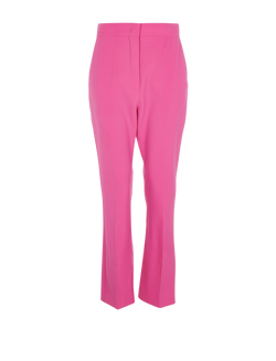 MaxMara Straight Leg Trousers, Wool, Pink, UK10