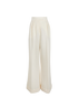 Max Mara Wide Leg Trousers, &pound;250, Clothing, Cream, Wool, Front view
