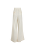 Max Mara Wide Leg Trousers, &pound;250, Clothing, Cream, Wool, Back view