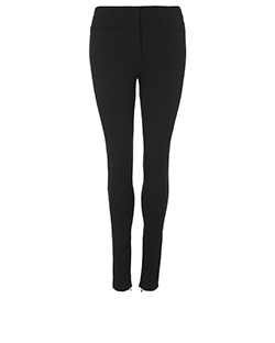 Max Mara Ankle Zip Trousers, Viscose, Black, UK 8