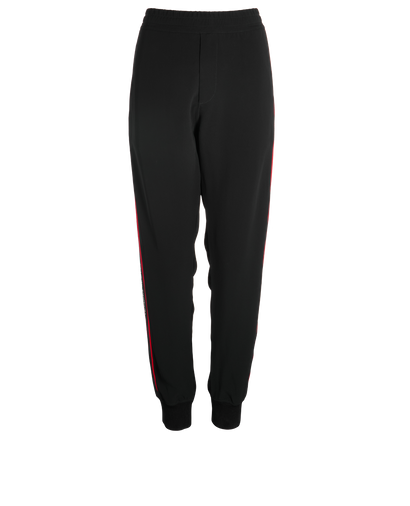 Alexander McQueen Track Pants, £250, Clothing, Black/Red, Viscose, Front view