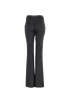 Alexander McQueen Metallic Pinstripe Flared Trousers, &pound;195, Clothing, Black, Wool, Back view