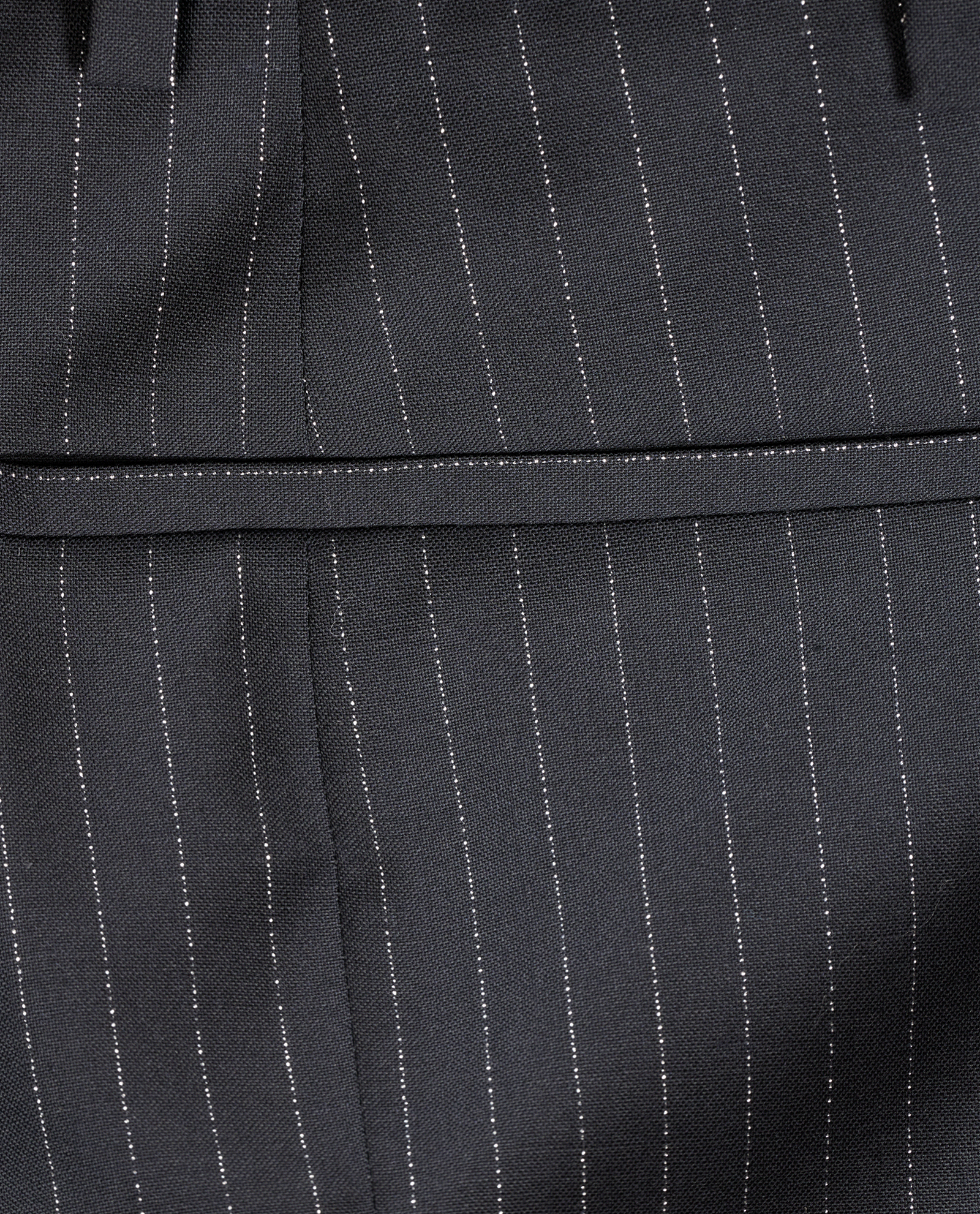 Alexander McQueen Metallic Pinstripe Flared Trousers, &pound;195, Clothing, Black, Wool, Other view