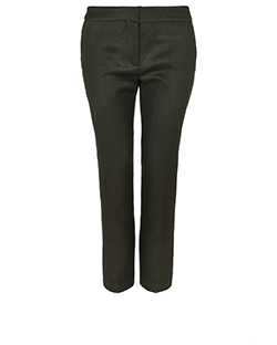 Mulberry Cropped Trousers, Wool, Green, UK 8