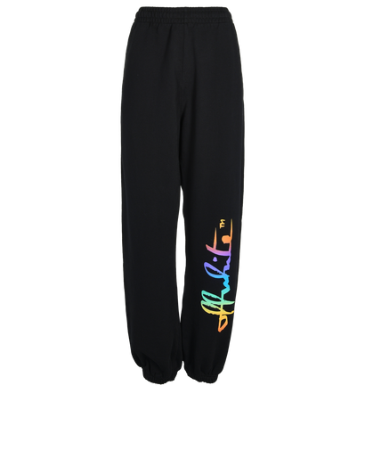 Off- White Rainbow Logo Sweatpants, front view