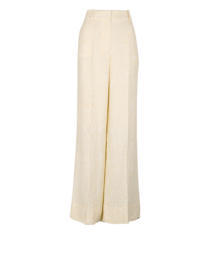 Off-White Jacquard Straight Leg Trousers, front view