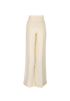 Off-White Jacquard Straight Leg Trousers, back view