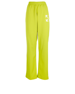 Off-White Straight Leg Trousers, Polyamide, Green, 3*