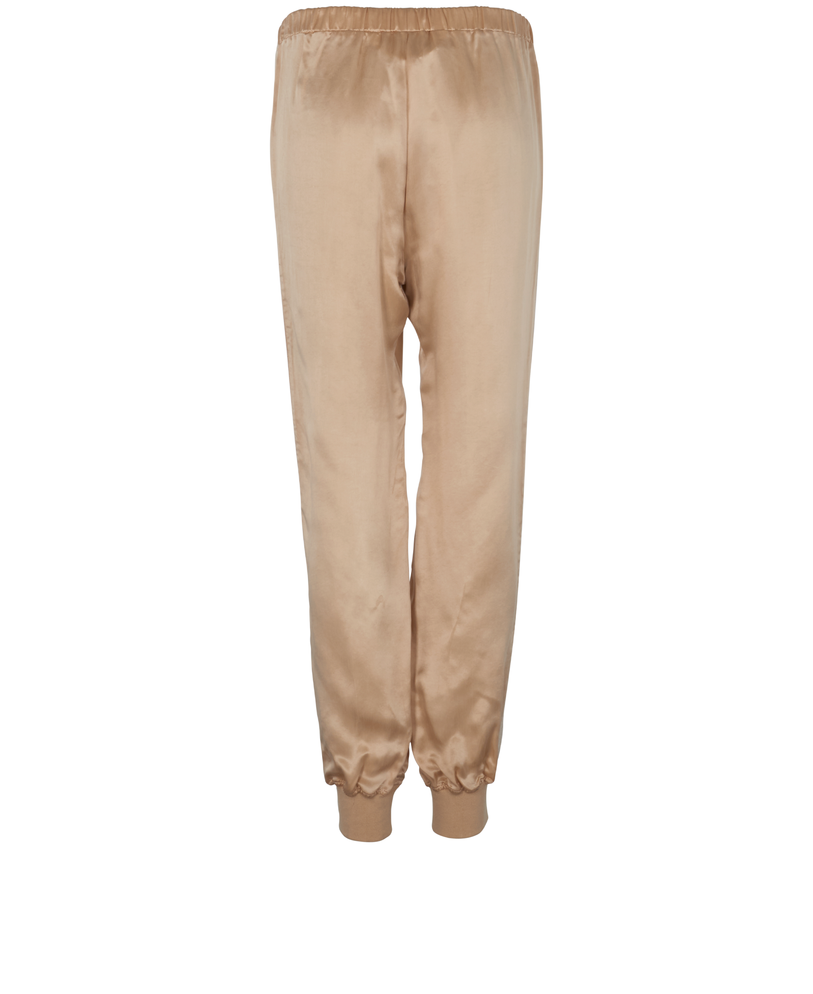 Palm Angels Satin Luxury Track Pants, &pound;150, Clothing, Gold, Satin, Back view