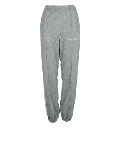 Palm Angels Lurex Track Joggers, £80, Clothing, Silver, Polyester (Polymer), Front view