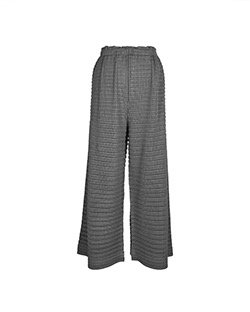 Issey Miyake Pleats Please Trousers, Polyester, Grey, UK 12