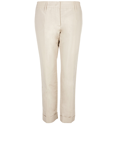 Prada Cropped Sheen Trousers, front view