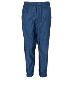 Prada Logo Joggers, MENS, Polyamide, Blue, Sz XXL, 3*