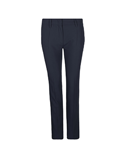 Prada Cropped Trousers, Polyester, Navy, UK 8