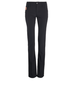 Prada Straight Trousers, Polyester, Black, UK6, 3*