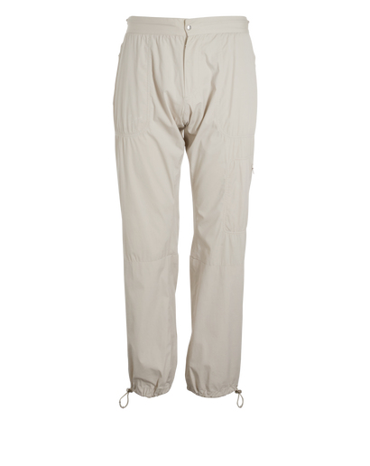 Prada Sport Track Trousers, &pound;180, Clothing, Cream, Cotton/Nylon, Front view
