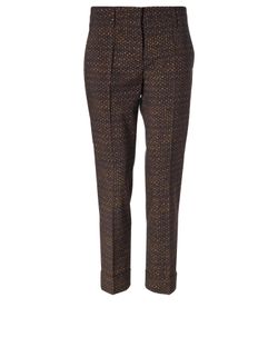 Prada Snake Print Trousers, Wool, Multi, UK6