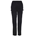 REDValentino Studded Silk Trousers, back view