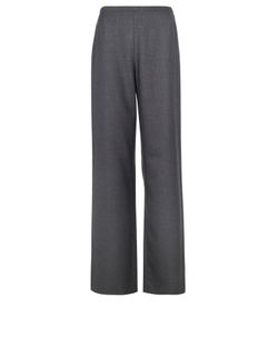 The Row Straight Leg Trousers,Wool, Grey, UK6, 3*