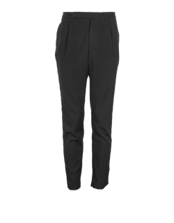 Saint Laurent Grain Straight Trousers, Mens, Wool, Black, Sz XL, 2*