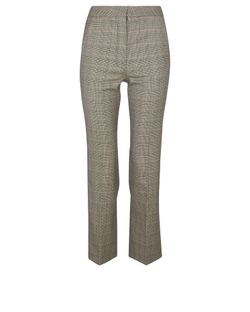 Stella McCartney Tartan Trousers, Wool, Grey, UK6, 3*