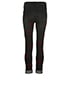 Stella McCartney Black Embroidered Jeans, back view