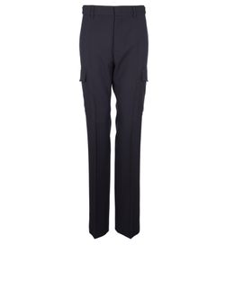 Stella McCartney Straight Leg Utility Trousers, Wool, Navy, UK16, 3*