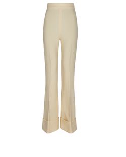 Stella McCartney Trousers, Wool, Ivory, UK8, 3*