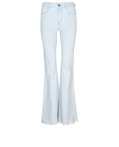 Stella McCartney Light Wash Flare Jeans, front view