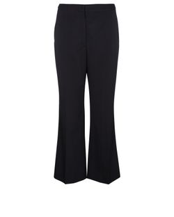 Stella McCartney Straight Leg Trousers, Wool, Black, UK12, 3*