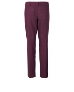 Sportmax Code Trousers, Viscose/Polyester, Burgundy, UK14, 3*